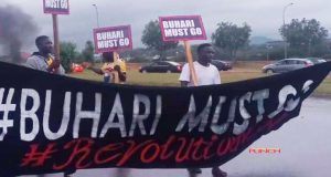 Buhari-Must-Go Protest Rocks Abuja On 61st Independence Day …Armed Policemen Disperse Protesters