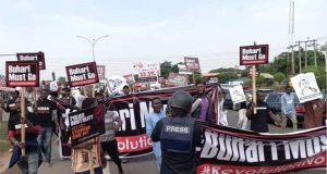 Breaking: Buhari-Must-Go Protest Rocks Abuja On Independence Day October 1, 2021 By Solomon Odeniyi